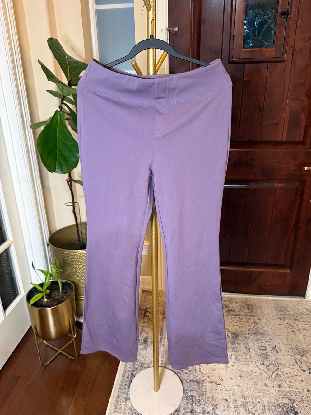 Halara Flex™ Slight Flare Work Pants, Montana Grape Size L